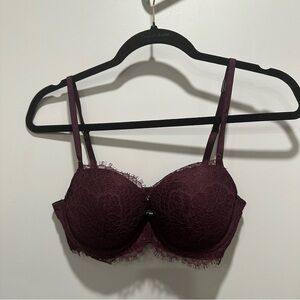 Victoria's Secret Lace Bra in Rich Burgundy